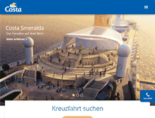 Tablet Screenshot of costakreuzfahrten.de